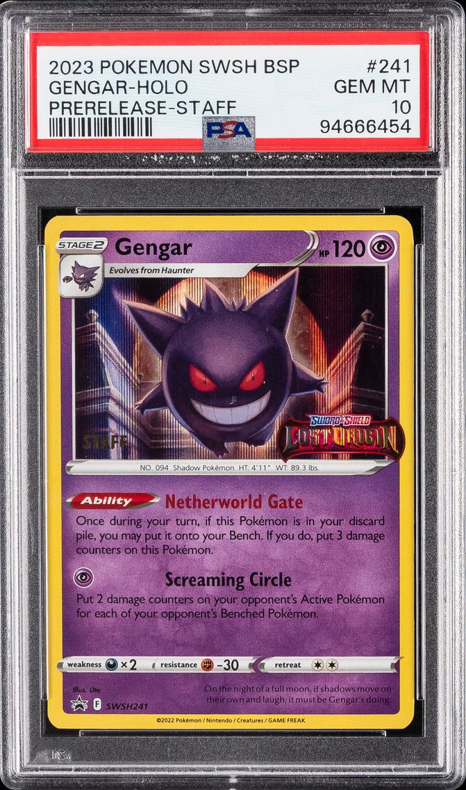 2023 #241 Gengar-Holo PSA 10 Swsh Black Star Promo Pokemon